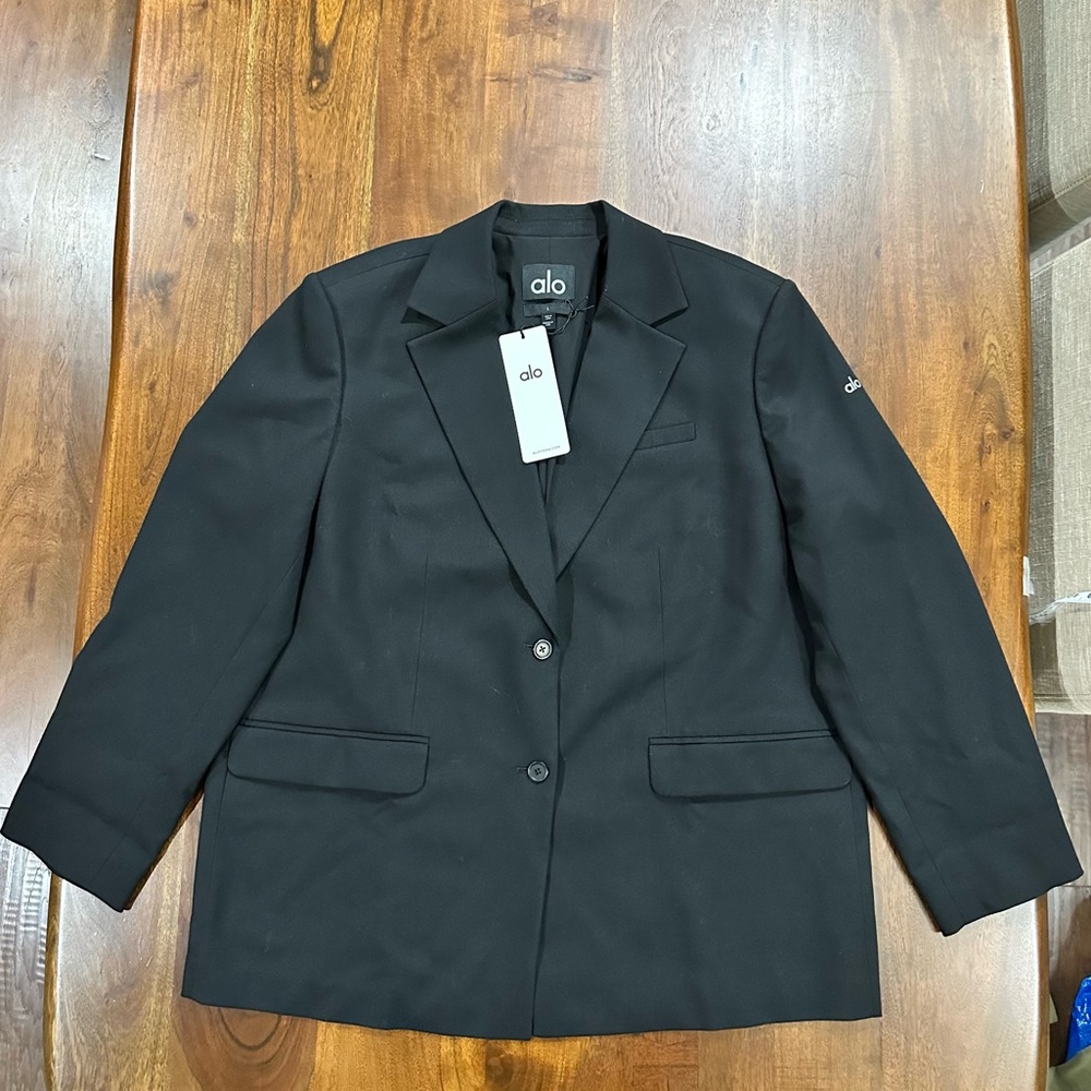 ALO Yoga Black Women's Suit Jacket Blazer